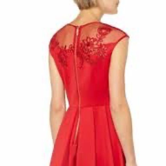 TED BAKER LONDON | Dollii Red Skater Dress - Picture 2 of 14